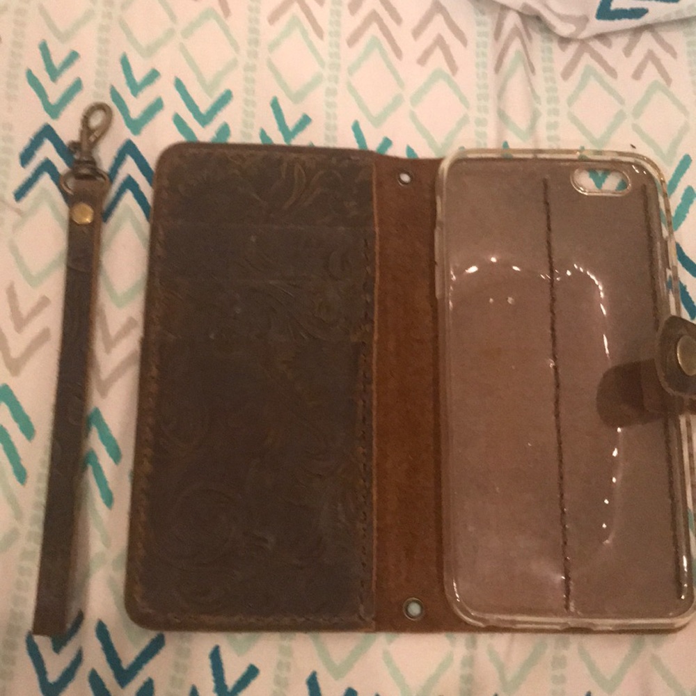 Hand made leather wallet/phone case - Picture 2 of 3